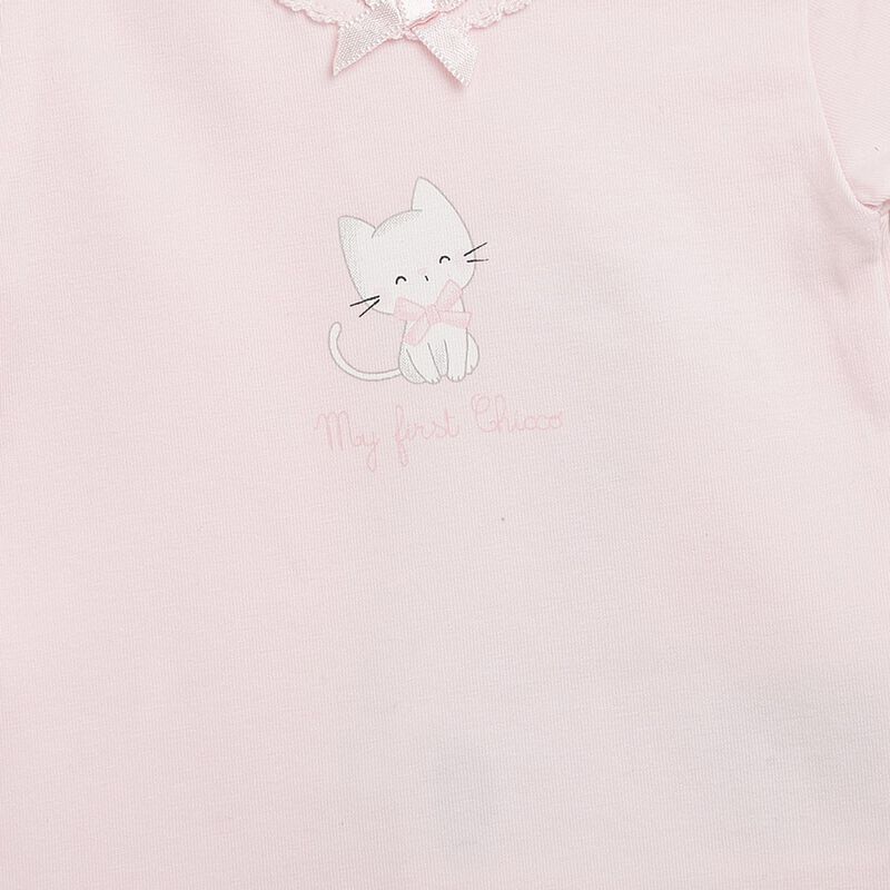 Girls Light Pink Set Of 2 Body Suit image number null